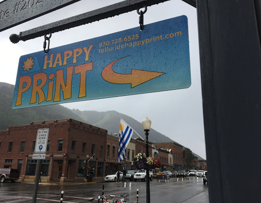 Telluride Happy Print Logo