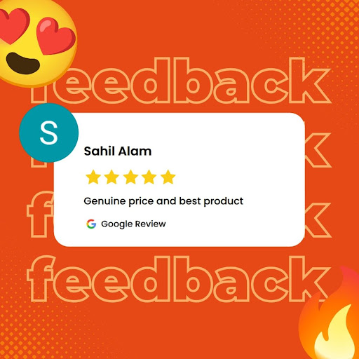 Genuine Prices, Top-Notch Products. We're thrilled to see Sahil Alam's feedback highlighting our… post image