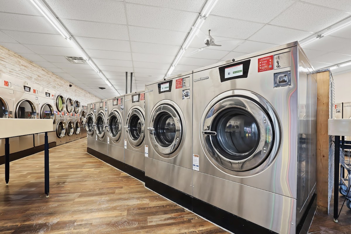 Self-service laundry at Conner Street Laundromat, Carmel, IN