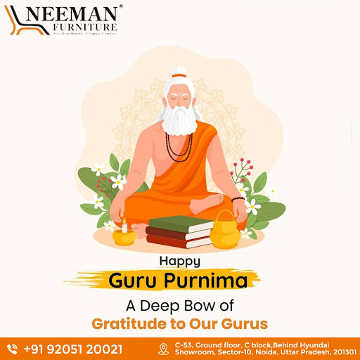 🪑✨ Neeman Furniture wishes you a Happy Guru Purnima! 🙏 post image