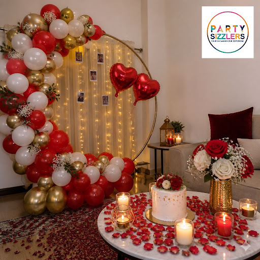 Planning a romantic anniversary celebration at home? Party Sizzlers Events in Nehru Nagar, New De… post image