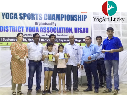 Jiya Garima Gold Medal & Silver Medal In Hisar District Yoga Championship 