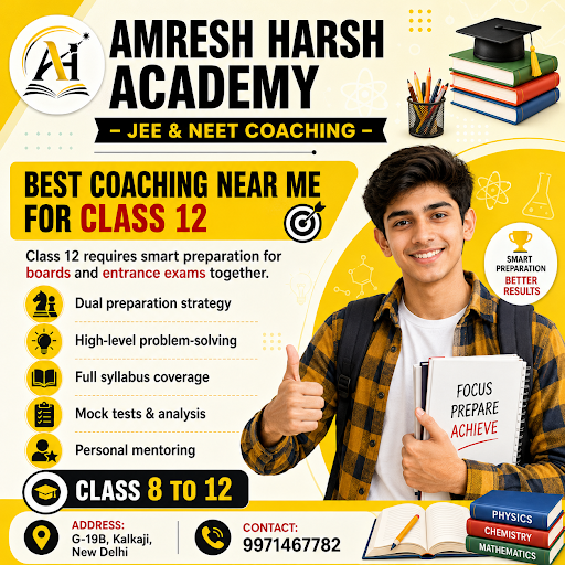 Join [Amresh Harsh Academy - JEE & NEET Coaching] in [DELHI] for top results. post image