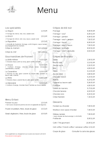 Menu Le Phare 1852 Page 1