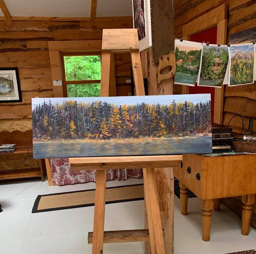 Studio by the Lake- Original Art by Marg Cunningham - Thumbnail