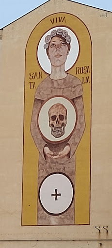 "Viva Santa Rosalia" street art by Igor Scalisi Palminteri - Thumbnail