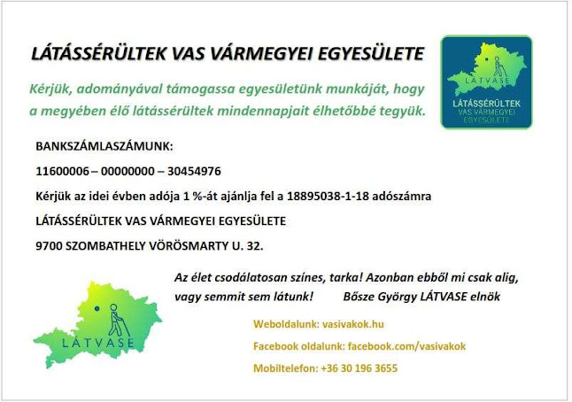 Látássérültek Vas Vármegyei Egyesülete (volt VGYVE) - Szórakozóhely