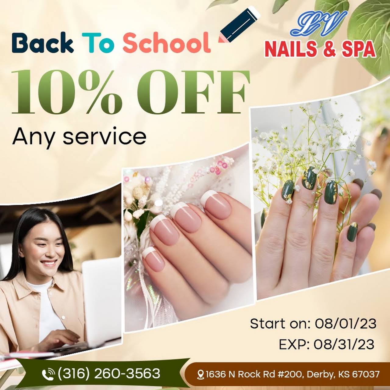 LV Nails & Spa, Nail salon 67037