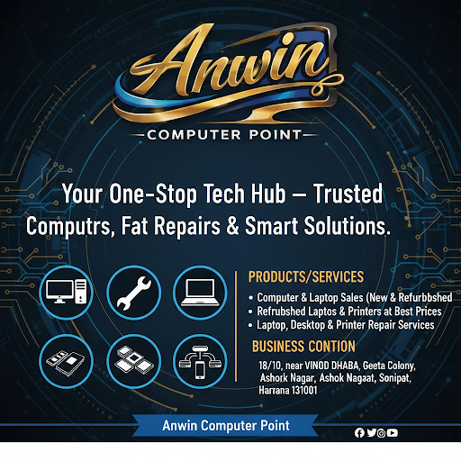 Here's a social media post for Anwin Computer Point: post image
