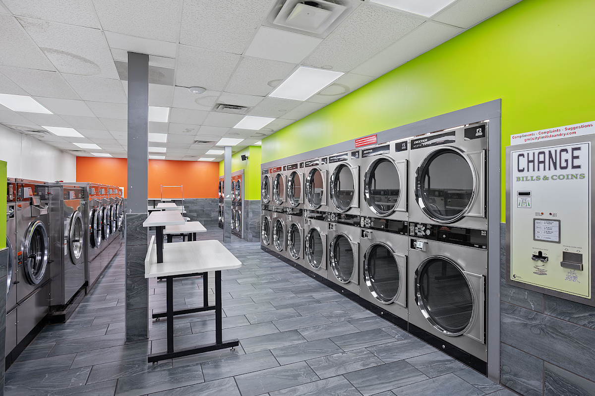 Clean laundry equipment at City Limits Laundry in Cincinnati, OH