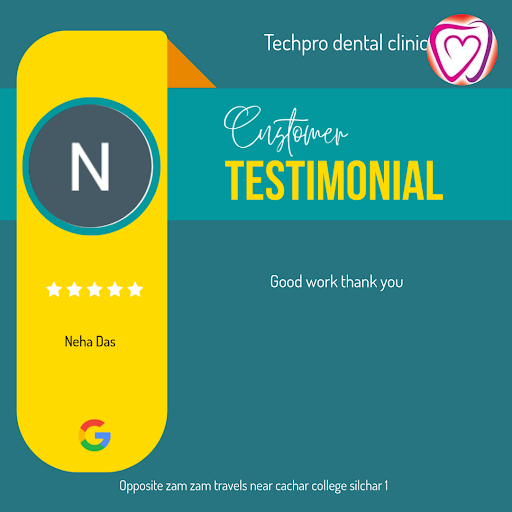 Neha Das from Silchar raves about her exceptional experience at Techpro dental clinic, praising t… post image