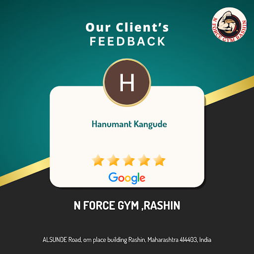 Hanumant Kangude, a satisfied customer at N FORCE GYM, RASHIN, raves about his exceptional experi… post image