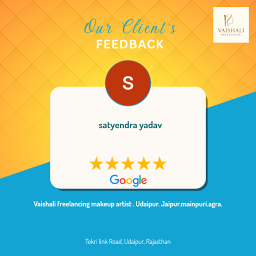 Satyendra raves about his experience with Vaishali best freelancing makeup artist in Udaipur, Jai… post image