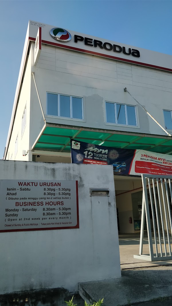 Kiam Fatt Motor Sdn Bhd Perodua Service Centre 60 5 313 4382 No 1 Hala Rapat Baru 20 Kinta Jaya Light Industrial Park 31350 Ipoh Negeri Perak Malaisie