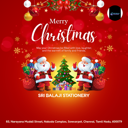 As Christmas magic fills the air in Chennai, Sri Balaji Stationery brings joy to kids and adults…