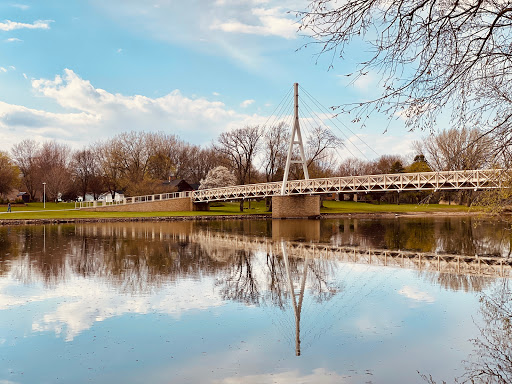Charles City Suspension Bridge - Thumbnail