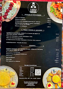 Menu LA SIRENE de l’orient, turque et libanais Page 2