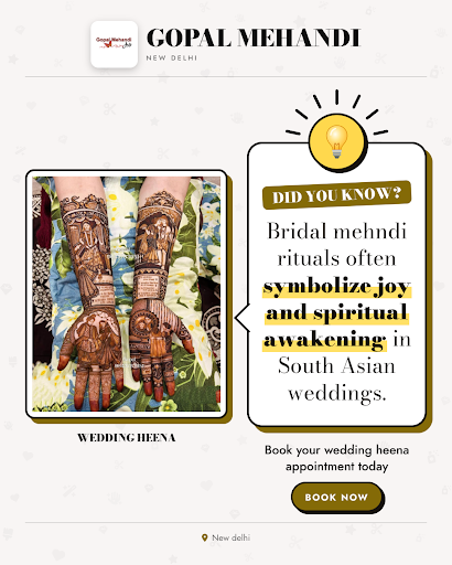 Did you know? Bridal mehndi rituals often symbolize joy and spiritual awakening in South Asian we… post image