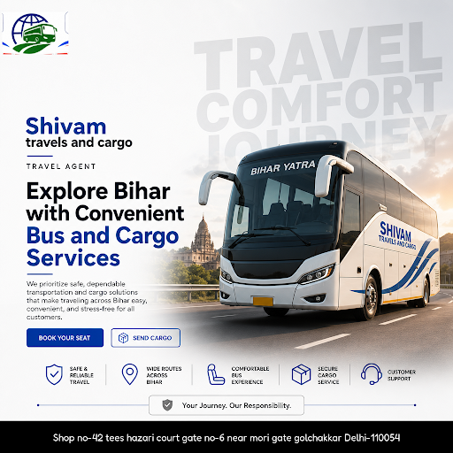 Shivam Travels and Cargo offers reliable Bihar bus services and cargo from Patna. Book bus ticket… post image