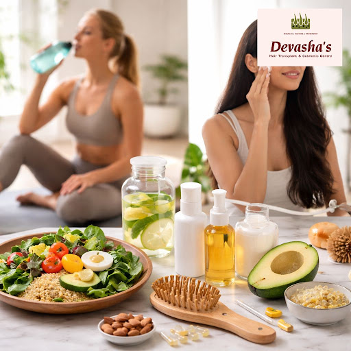 Healthy hair and glowing skin start with your daily lifestyle choices. At Devasha's Hair Transpla… post image