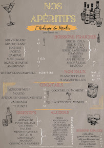 Menu L'Auberge du Menhir Page 2