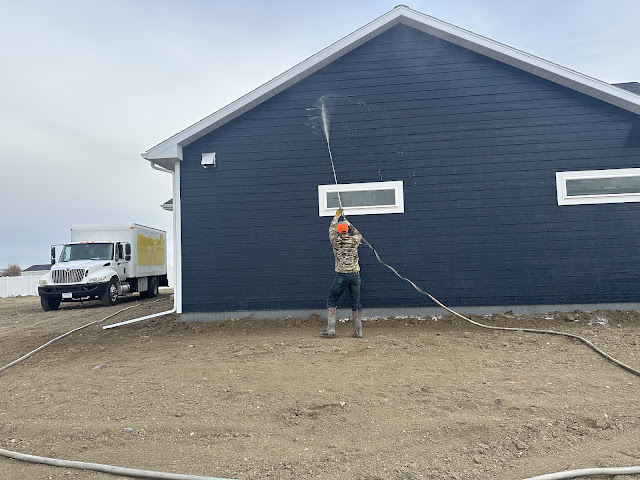 Shine on pressure washing