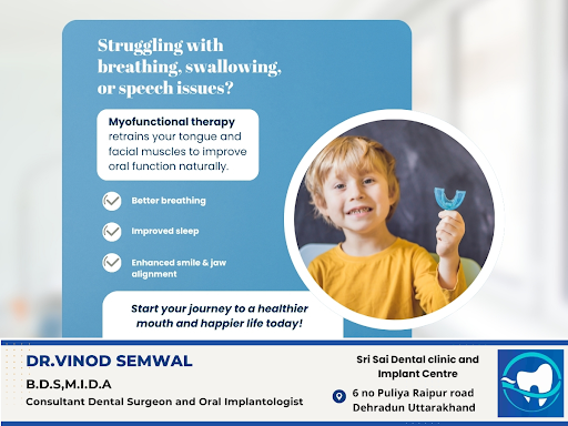 Myofunctional therapy helps retrain the tongue and facial muscles, improving oral function. It of…