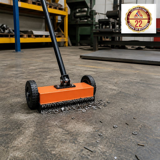 Keep your workshop floors safe, clean, and productive with heavy-duty magnetic sweepers from Aqma… post image