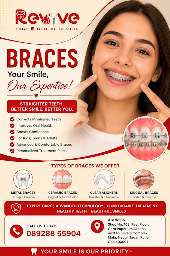 🦷 Transform Your Smile with Braces at Revive Face & Dental Centre! ✨ post image
