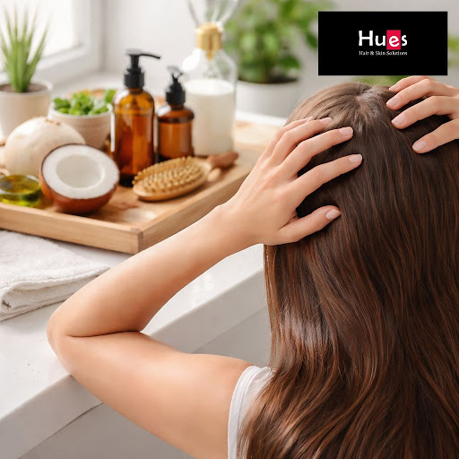 A healthy scalp is the secret to strong, shiny hair and long-lasting hair growth. At Hues Salon i… post image