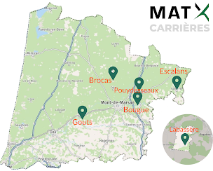 Photo n°2 de MAT'X (carrière BARDIN) à Bougue (Installation de stockage)