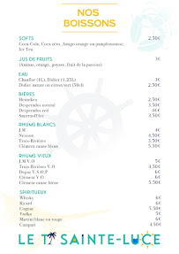 Menu Le TI Ste Luce Page 1