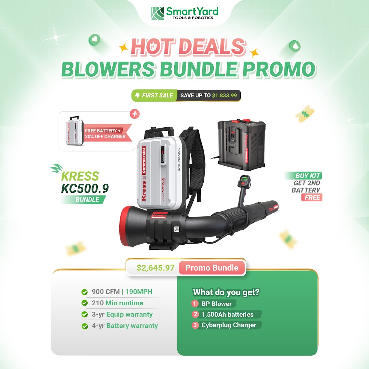 Black Friday Mega Deal: Kress KC500.9 Blower Bundle