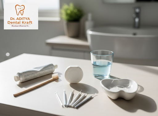 Most people brush twice a day, but skip flossing. At Dr. Aditya Dental Kraft in Ghaziabad, we see… post image