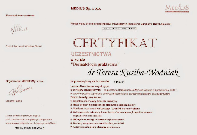 Komentarze i opinie o Teresa Kusiba-Wodniak