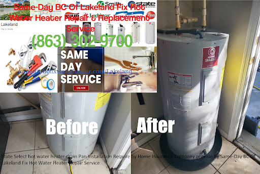Same-Day BC Of Lakeland Fix Hot Water Heater Repair Service Gallery - United States