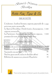 Menu Le Nouveau Brooklyn Page 1