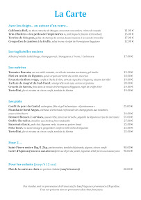 Menu Restaurant le Jardin du Chalet Mounier Page 2