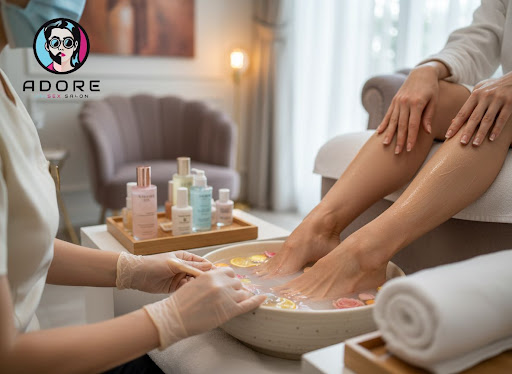 Step into pure hand-and-feet luxury at Adore Unisex Salon and Aesthetic Clinic in Jayanagar, Beng…