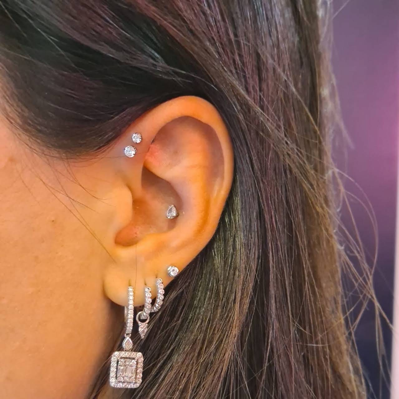 London Ear Piercing - Helix Cartilage Earrings - Metal Morphosis