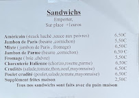 Menu Capri restaurant italien Page 1