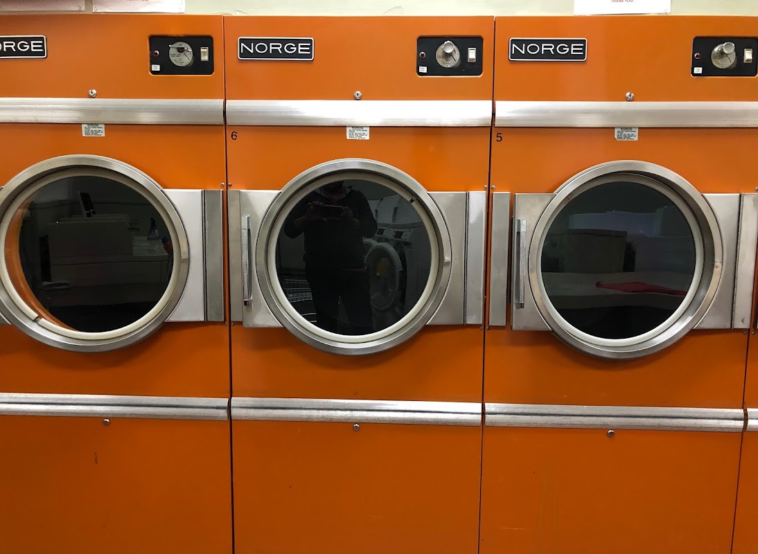 Self-service laundry at Stop + Wash Laundry, North Providence, RI