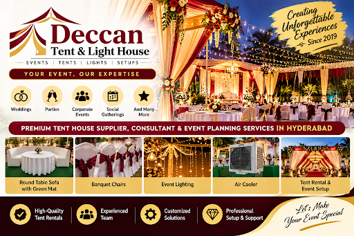 🎪 Make Your Event Special with Deccan Tent & Light House! ✨ post image