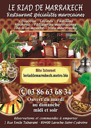 Photo n°6 de Le Riad de Marrakech à Laroche-Saint-Cydroine (Restaurant marocain)