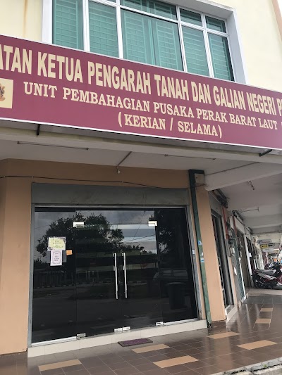 Jabatan Ketua Pengarah Harta Dan Galian Perak Unit Pembahagian Harta Pusaka Barat Laut Kerian Selama Perak 60 5 716 1018