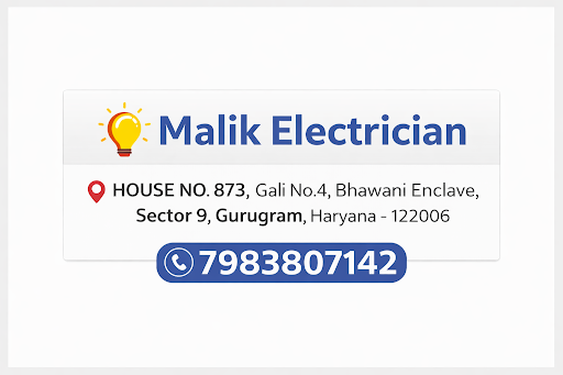 Malik Electrician ab 24×7 Emergency Service provide karta hai. Short circuit, wiring fault, MCB t… post image