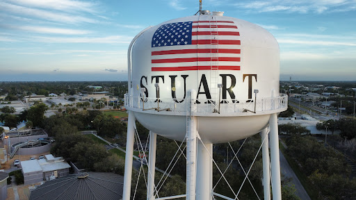 Stuartwater tower/Flag - Visual