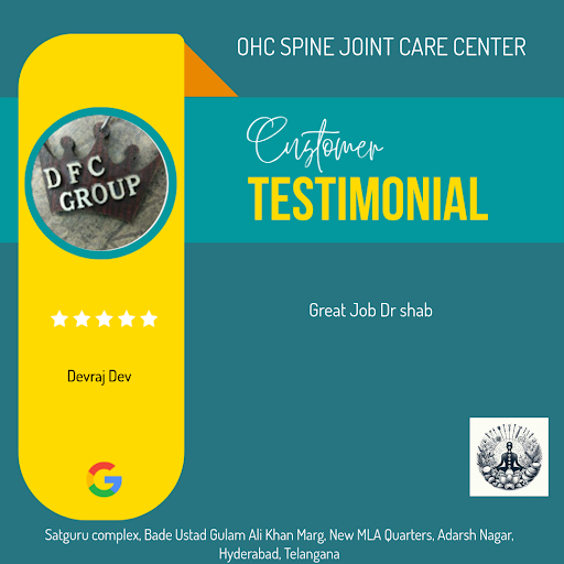 Devraj's amazing experience at OHC SPINE JOINT CARE CENTER! He raved about our expert physiothera… post image
