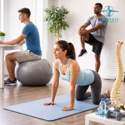 A strong, flexible spine is the base of a pain‑free, active life. At REINSTATE PHYSIOTHERAPY RAJO… post image