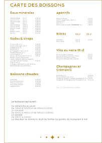 Menu Restaurant La Brasserie Page 2